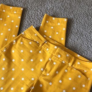 Yellow polka dot pants